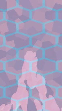 Benzersiz dijital animasyon tarzı grafikleri olan yaratıcı ortam tasarımı için yenilikçi hareket dokusu