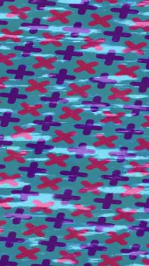 Benzersiz dijital animasyon tarzı grafikleri olan yaratıcı ortam tasarımı için yenilikçi hareket dokusu