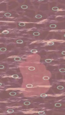 Benzersiz dijital animasyon tarzı grafikleri olan yaratıcı ortam tasarımı için yenilikçi hareket dokusu