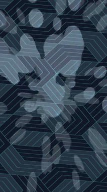 Soyut hareket desenli fütüristik video üretimi için dinamik dijital arkaplan