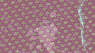 Benzersiz dijital animasyon tarzı grafikleri olan yaratıcı ortam tasarımı için yenilikçi hareket dokusu