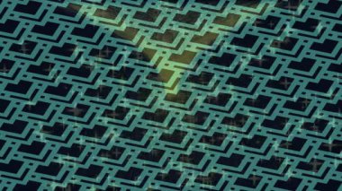 Benzersiz dijital animasyon tarzı grafikleri olan yaratıcı ortam tasarımı için yenilikçi hareket dokusu