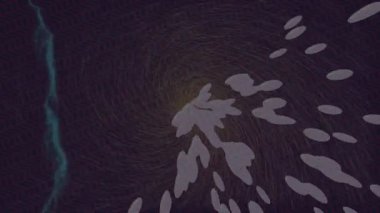 Benzersiz hareket grafikleri tasarım sanatına sahip yaratıcı film üretimi için özet bir arkaplan