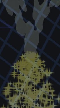 Soyut hareket desenli fütüristik video üretimi için dinamik dijital arkaplan