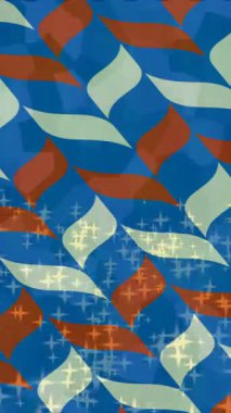 Soyut hareket desenli fütüristik video üretimi için dinamik dijital arkaplan