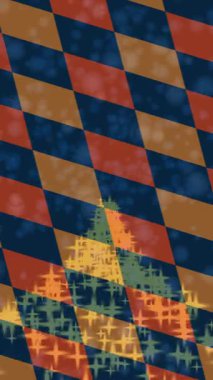 Benzersiz dijital animasyon tarzı grafikleri olan yaratıcı ortam tasarımı için yenilikçi hareket dokusu