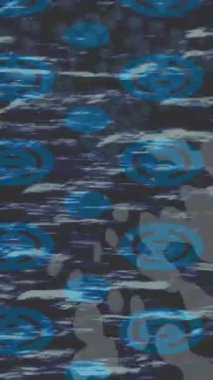 Soyut hareket desenli fütüristik video üretimi için dinamik dijital arkaplan