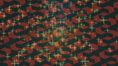 Benzersiz dijital animasyon tarzı grafikleri olan yaratıcı ortam tasarımı için yenilikçi hareket dokusu