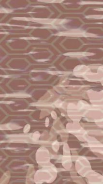 Benzersiz dijital animasyon tarzı grafikleri olan yaratıcı ortam tasarımı için yenilikçi hareket dokusu