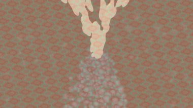 Estetik doku arkaplan tasarımı renkli hareket grafikleri ile moda film giriş profosyoneli