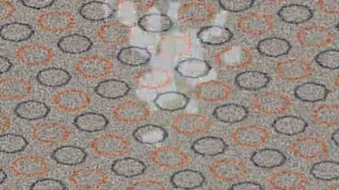 Benzersiz dijital animasyon tarzı grafikleri olan yaratıcı ortam tasarımı için yenilikçi hareket dokusu