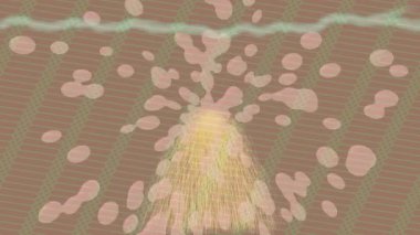 Dijital doku yüzey tasarım biçimi ile modern video animasyonu için gelişmiş hareket grafikleri