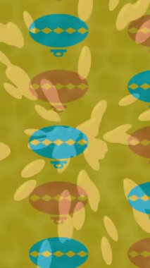 Soyut hareket desenli fütüristik video üretimi için dinamik dijital arkaplan