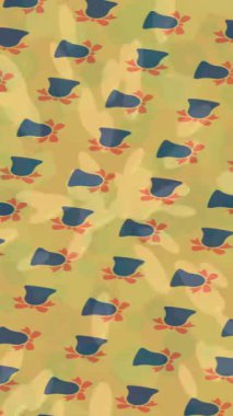 Benzersiz dijital animasyon tarzı grafikleri olan yaratıcı ortam tasarımı için yenilikçi hareket dokusu