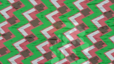 Benzersiz video giriş tasarımı projeleri için detaylı yüzey kalıbı film animasyon stili grafik girişi