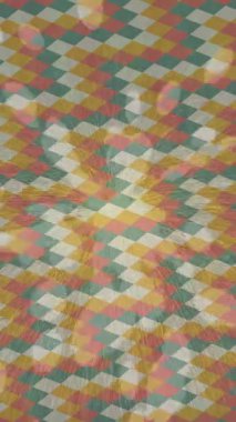 Benzersiz dijital animasyon tarzı grafikleri olan yaratıcı ortam tasarımı için yenilikçi hareket dokusu