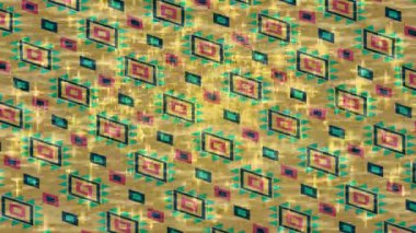 Dijital doku yüzey tasarım biçimi ile modern video animasyonu için gelişmiş hareket grafikleri