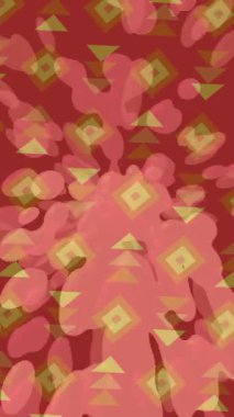 Benzersiz dijital animasyon tarzı grafikleri olan yaratıcı ortam tasarımı için yenilikçi hareket dokusu