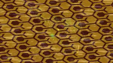 Benzersiz dijital animasyon tarzı grafikleri olan yaratıcı ortam tasarımı için yenilikçi hareket dokusu