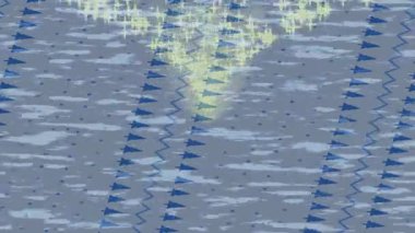 Benzersiz hareket grafikleri tasarım sanatına sahip yaratıcı film üretimi için özet bir arkaplan