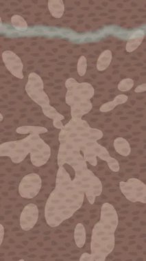 Benzersiz dijital animasyon tarzı grafikleri olan yaratıcı ortam tasarımı için yenilikçi hareket dokusu