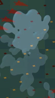 Benzersiz video giriş tasarımı projeleri için detaylı yüzey kalıbı film animasyon stili grafik girişi