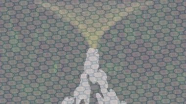 Benzersiz video giriş tasarımı projeleri için detaylı yüzey kalıbı film animasyon stili grafik girişi