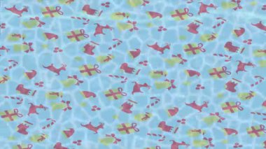 Soyut hareket desenli fütüristik video üretimi için dinamik dijital arkaplan