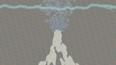 Benzersiz hareket dokusu tasarım sanatı ile profesyonel video düzenleme için modern soyut grafikler