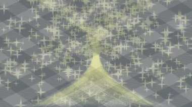 Benzersiz dijital animasyon tarzı grafikleri olan yaratıcı ortam tasarımı için yenilikçi hareket dokusu