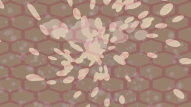 Soyut hareket desenli fütüristik video üretimi için dinamik dijital arkaplan