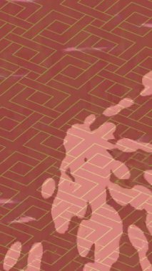 Lüks hareket projeleri için soyut tasarım stili animasyonu olan üst düzey dijital doku