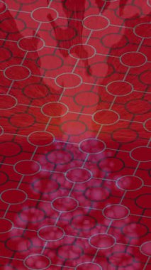 Benzersiz hareket grafikleri tasarım sanatına sahip yaratıcı film üretimi için özet bir arkaplan