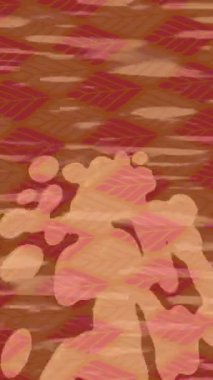 Benzersiz dijital animasyon tarzı grafikleri olan yaratıcı ortam tasarımı için yenilikçi hareket dokusu