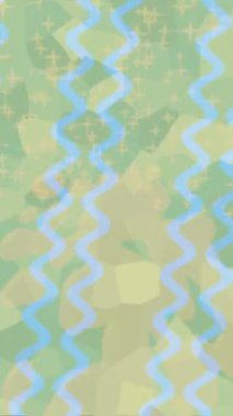 Benzersiz dijital animasyon tarzı grafikleri olan yaratıcı ortam tasarımı için yenilikçi hareket dokusu