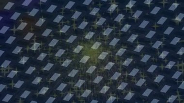 Lüks hareket projeleri için soyut tasarım stili animasyonu olan üst düzey dijital doku