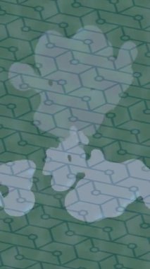 Benzersiz video giriş tasarımı projeleri için detaylı yüzey kalıbı film animasyon stili grafik girişi