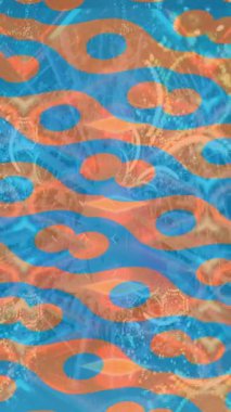 Benzersiz dijital animasyon tarzı grafikleri olan yaratıcı ortam tasarımı için yenilikçi hareket dokusu