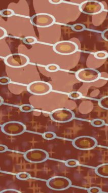 Benzersiz dijital animasyon tarzı grafikleri olan yaratıcı ortam tasarımı için yenilikçi hareket dokusu