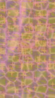 Benzersiz dijital animasyon tarzı grafikleri olan yaratıcı ortam tasarımı için yenilikçi hareket dokusu