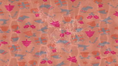 Dijital doku yüzey tasarım biçimi ile modern video animasyonu için gelişmiş hareket grafikleri