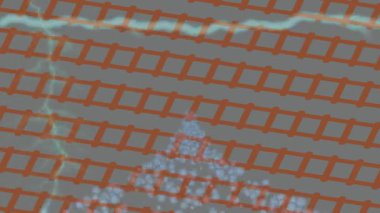 Soyut hareket desenli fütüristik video üretimi için dinamik dijital arkaplan