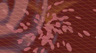 Soyut hareket desenli fütüristik video üretimi için dinamik dijital arkaplan