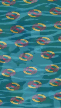 Soyut hareket desenli fütüristik video üretimi için dinamik dijital arkaplan