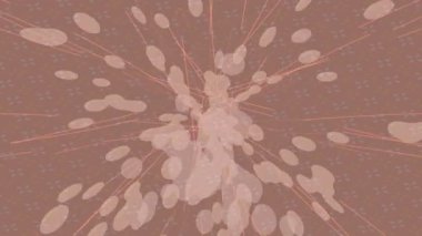 Benzersiz hareket grafikleri tasarım sanatına sahip yaratıcı film üretimi için özet bir arkaplan