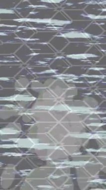 Benzersiz video giriş tasarımı projeleri için detaylı yüzey kalıbı film animasyon stili grafik girişi