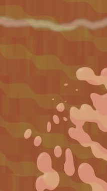 Benzersiz dijital animasyon tarzı grafikleri olan yaratıcı ortam tasarımı için yenilikçi hareket dokusu