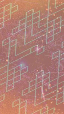 Benzersiz dijital animasyon tarzı grafikleri olan yaratıcı ortam tasarımı için yenilikçi hareket dokusu