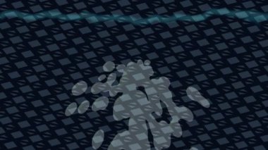 Organik desenli yüzey giriş stili video film sanatı ile soyut arkaplan tasarımı