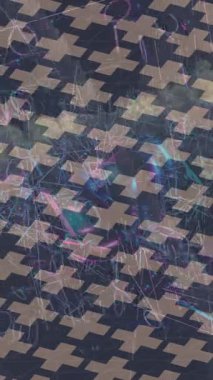 Soyut hareket desenli fütüristik video üretimi için dinamik dijital arkaplan